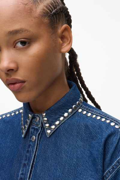 ING KARL LAGERFELD JEANS KLJ DENIM STUDDED SHIRT - Kép 4