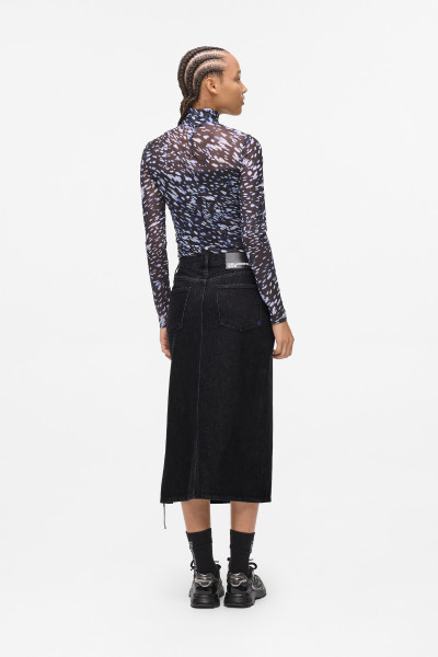SUKNĚ KARL LAGERFELD JEANS KLJ TIED DENIM MIDI SKIRT - Fotografie č. 2