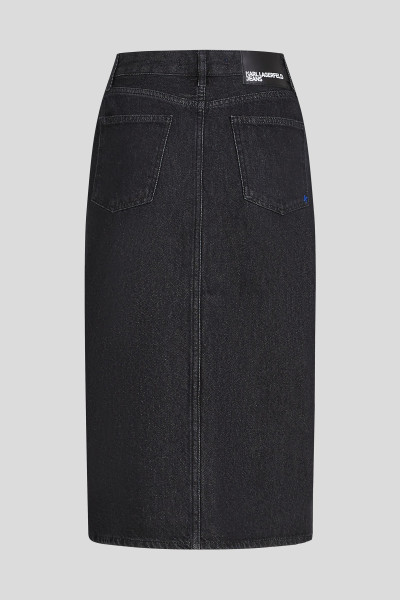 SUKNĚ KARL LAGERFELD JEANS KLJ TIED DENIM MIDI SKIRT - Fotografie č. 6