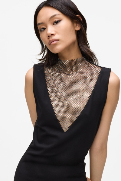 RUHA KARL LAGERFELD JEANS KLJ CHAINMAIL DRESS - Kép 4