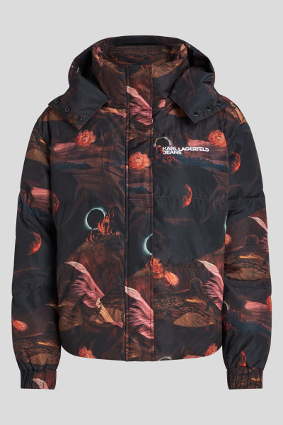 DZSEKI KARL LAGERFELD JEANS KLJ PUFFER CANYON AOP - Kép 5