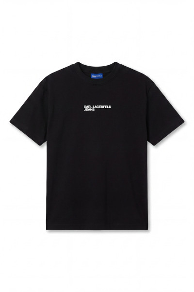 PÓLÓ KARL LAGERFELD JEANS KLJ REG WASHED LOGO TEE - Kép 4