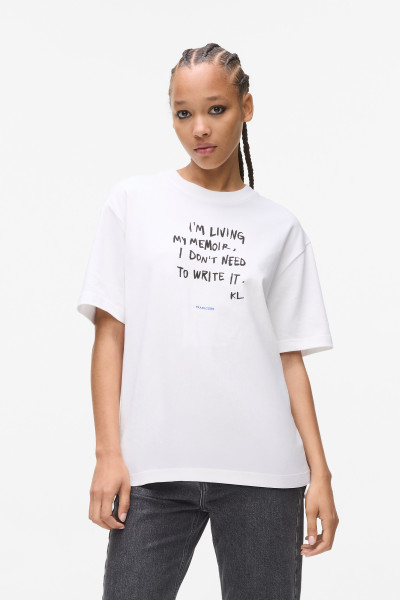 PÓLÓ KARL LAGERFELD JEANS KLJ RELAXED KARLISM TEE - Kép 1