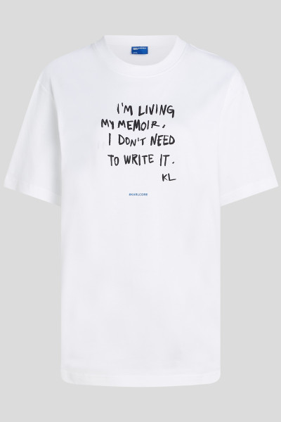 PÓLÓ KARL LAGERFELD JEANS KLJ RELAXED KARLISM TEE - Kép 5