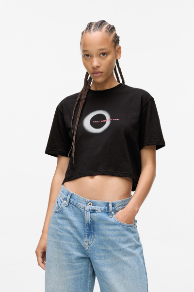 TRIČKO KARL LAGERFELD JEANS KLJ BOXY ECLIPSE GRAPHIC TEE - Fotografia č. 1