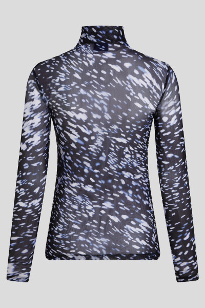 GARBÓ KARL LAGERFELD JEANS KLJ MESH LIGHTS AOP TOP - Kép 6