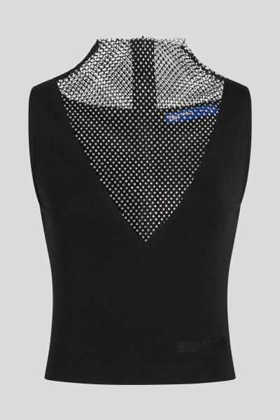 TOP KARL LAGERFELD JEANS KLJ CHAINMAIL TOP - Fotografie č. 5