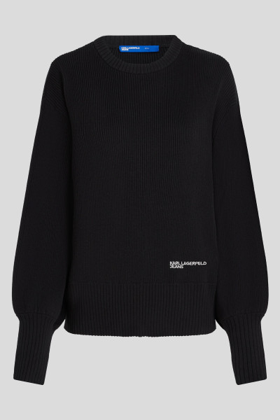 PULÓVER KARL LAGERFELD JEANS KLJ REG BALLOON SLEEVE SWEATER - Kép 5
