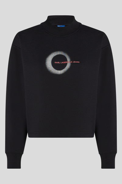 MELEGÍTŐ FELSŐ KARL LAGERFELD JEANS KLJ REG ECLIPSE LOGO SWEAT - Kép 5