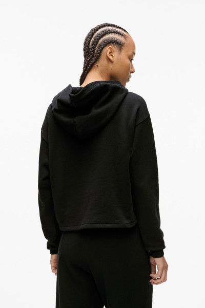 MELEGÍTŐ FELSŐ KARL LAGERFELD JEANS KLJ REG STUDDED HOODIE - Kép 3