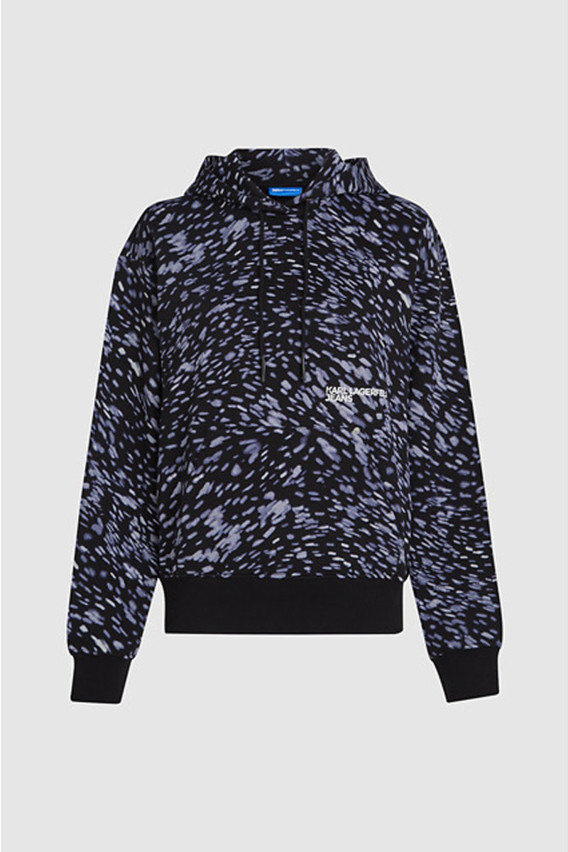 Melegítő Felső Karl Lagerfeld Jeans Klj Relaxed Aop Lights Hoodie Digital Light Aop
