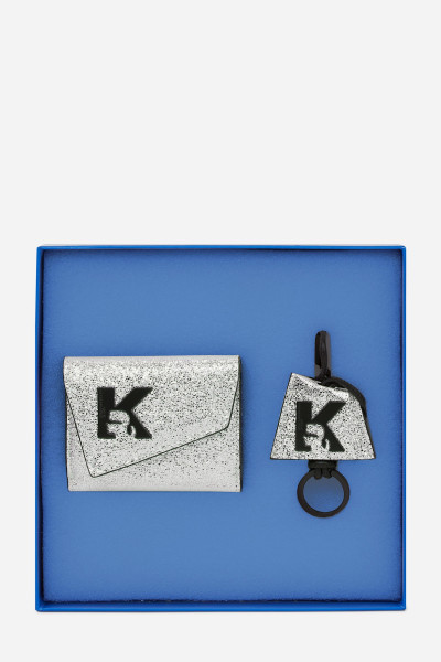 PEŇAŽENKA KARL LAGERFELD JEANS KLJ GEO BIFOLD KCHAIN SHINY GP - Fotografia č. 1