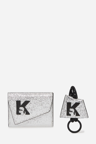 PEŇAŽENKA KARL LAGERFELD JEANS KLJ GEO BIFOLD KCHAIN SHINY GP - Fotografia č. 2