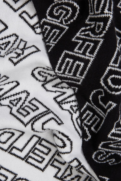 SET ČAPICA A ŠÁL KARL LAGERFELD JEANS KLJ MONOGRAM SCARF BEANIE GP - Fotografia č. 3