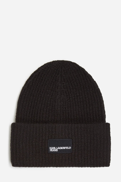 SAPKA KARL LAGERFELD JEANS KLJ PATCH LONG BEANIE - Kép 1