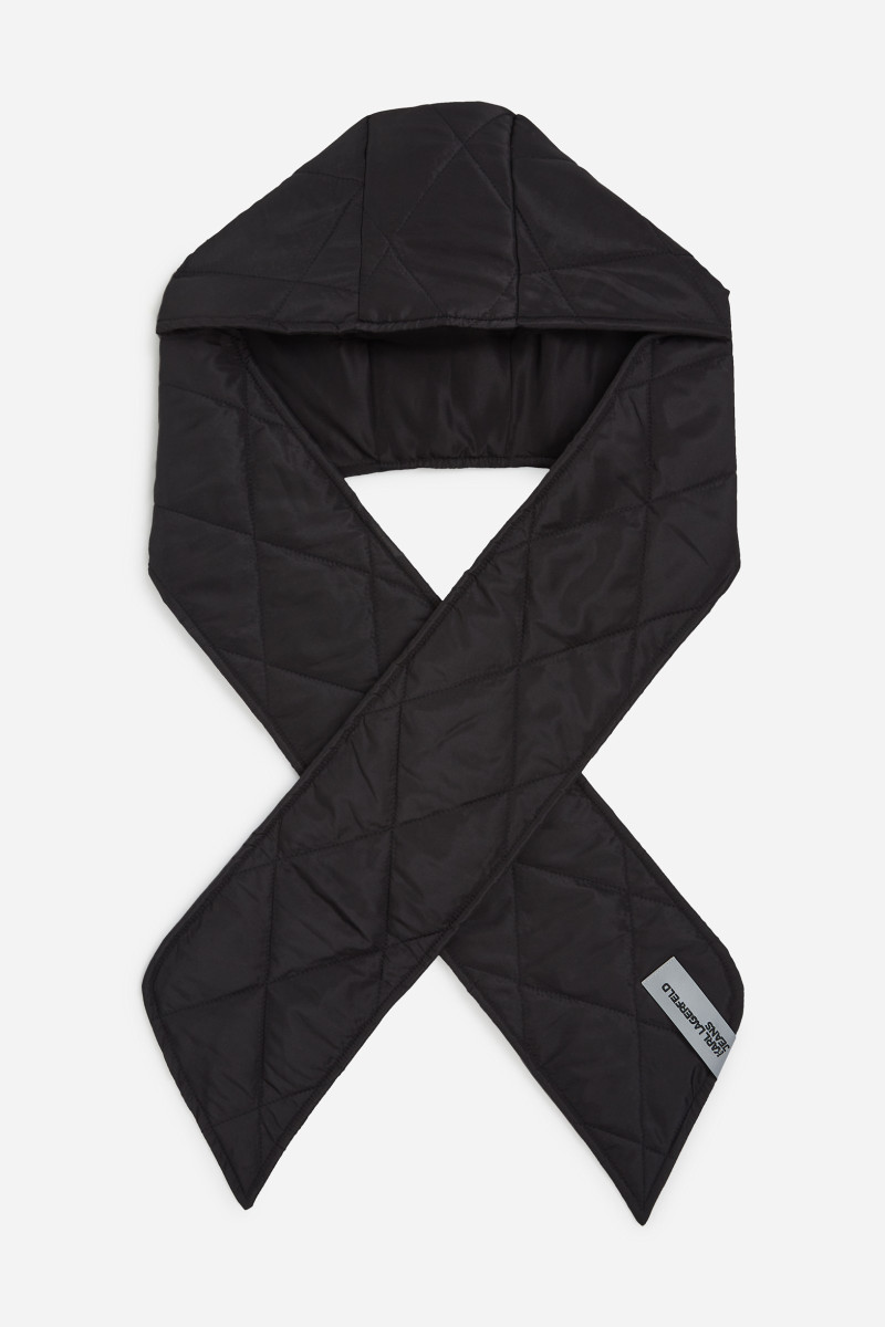 Sál Karl Lagerfeld Jeans Klj Hooded Scarf Black