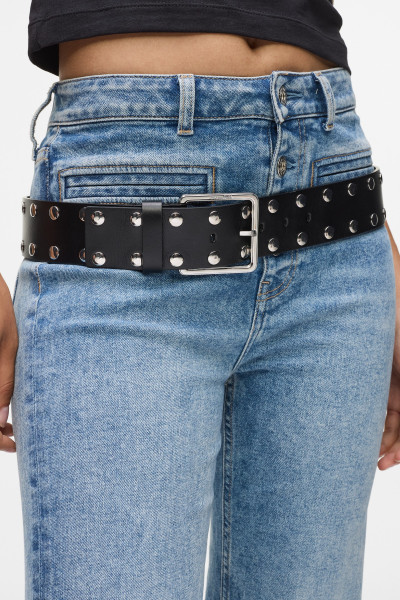 OPASEK KARL LAGERFELD JEANS KLJ WIDE STUDS BELT - Fotografie č. 3
