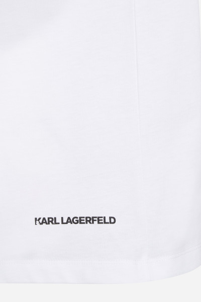 PÓLÓ KARL LAGERFELD KAMEO LOGO T-SHIRT - Kép 6