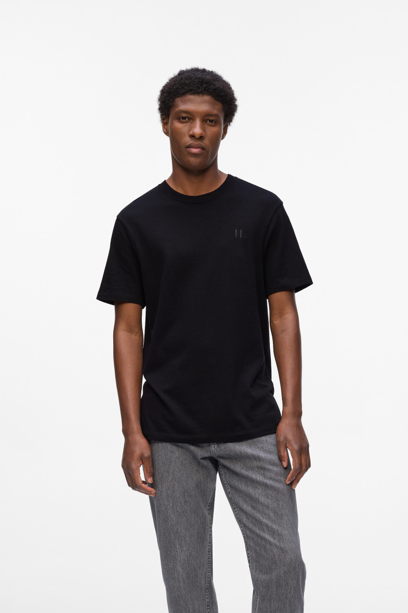 Póló Karl Lagerfeld Wool Blend Kl T-Shirt Black