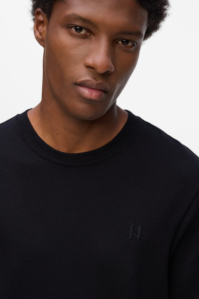 PÓLÓ KARL LAGERFELD WOOL BLEND KL T-SHIRT - Kép 4
