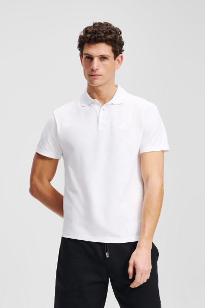 PÓLÓ KARL LAGERFELD KAMEO LOGO PIQUE POLO - Kép 1