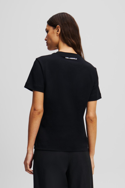 PÓLÓ KARL LAGERFELD IKON AQUARELLE C T-SHIRT - Kép 3