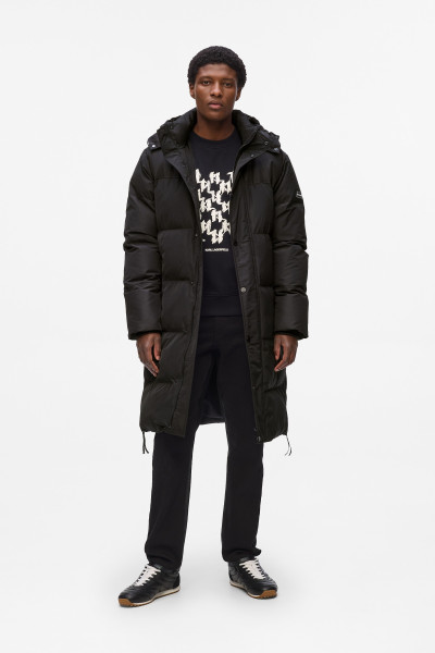 KABÁT KARL LAGERFELD LONG PUFFER W/ SIDE ZIPPERS - Kép 3