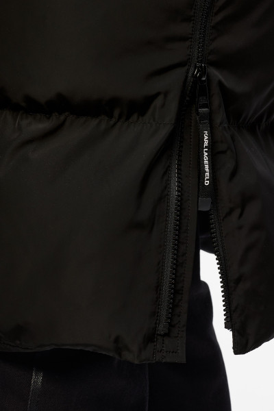 KABÁT KARL LAGERFELD LONG PUFFER W/ SIDE ZIPPERS - Kép 7