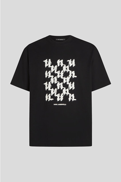 PÓLÓ KARL LAGERFELD KL MONOGRAM BOX T-SHIRT - Kép 1