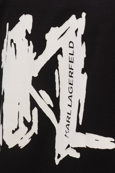 PÓLÓ KARL LAGERFELD KL GRAPHIC OVERSIZED TEE - Kép 4