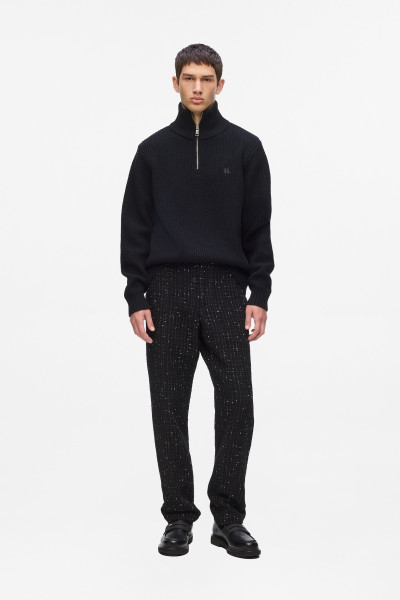 SVETER KARL LAGERFELD KL HALF ZIP WOOL TURTLENECK - Fotografia č. 2