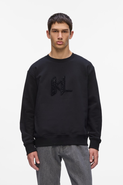 MELEGÍTŐ FELSŐ KARL LAGERFELD EMBELLISHED KL SWEATSHIRT - Kép 1