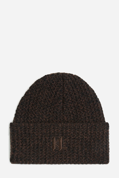 SAPKA KARL LAGERFELD K/MONOGRAM CHUNKY BEANIE GP - Kép 1