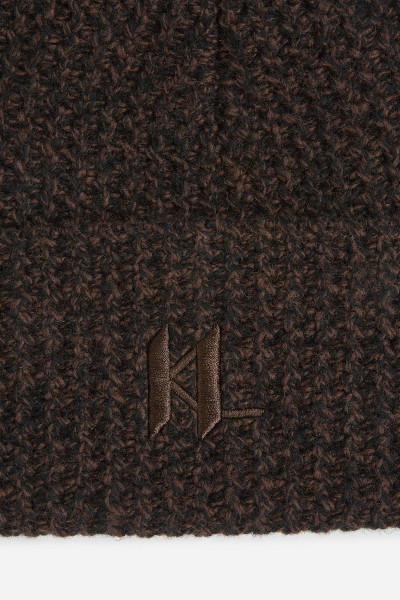 SAPKA KARL LAGERFELD K/MONOGRAM CHUNKY BEANIE GP - Kép 3