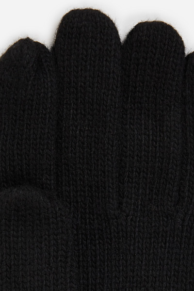 KESZTYŰ KARL LAGERFELD K/ESSENTIAL LOGO KNIT GLOVES - Kép 4