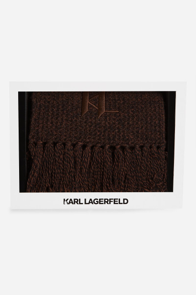 SÁL KARL LAGERFELD K/MONOGRAM CHUNKY SCARF GP - Kép 5