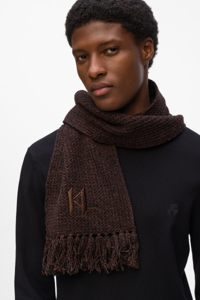 SÁL KARL LAGERFELD K/MONOGRAM CHUNKY SCARF GP - Kép 3