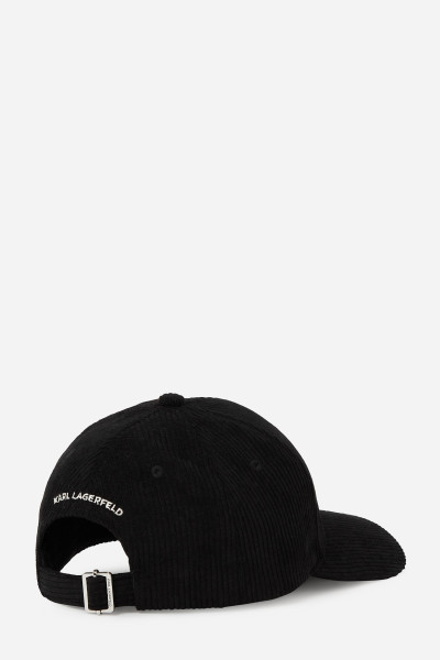 SAPKA KARL LAGERFELD K/MONOGRAM CORDUROY CAP - Kép 2