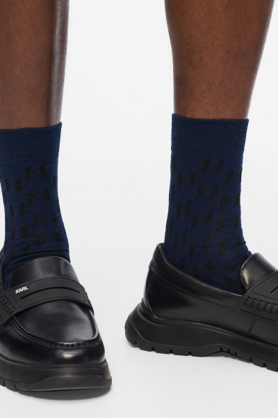 ZOKNI KARL LAGERFELD K/MONOGRAM LOGO SOCK 3P - Kép 3