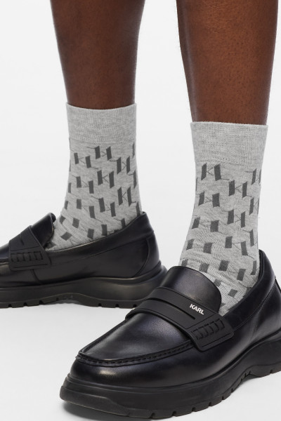 ZOKNI KARL LAGERFELD K/MONOGRAM LOGO SOCK 3P - Kép 3