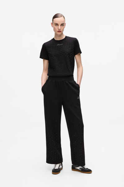 TRÉNINGNADRÁG KARL LAGERFELD RHINESTONE RAIN SWEATPANT - Kép 1