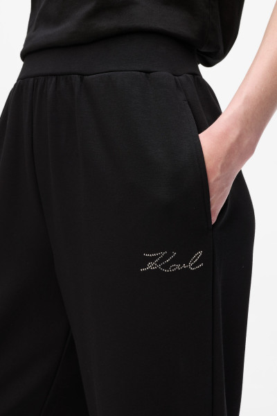 TRÉNINGNADRÁG KARL LAGERFELD RHINESTONE RAIN SWEATPANT - Kép 4