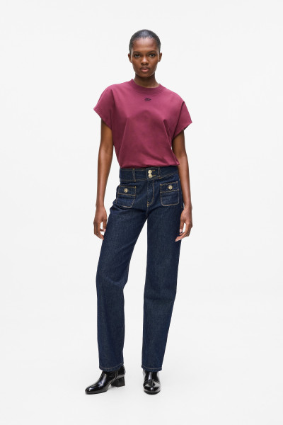 FARMER KARL LAGERFELD RETRO STRAIGHT DENIM PANTS - Kép 1