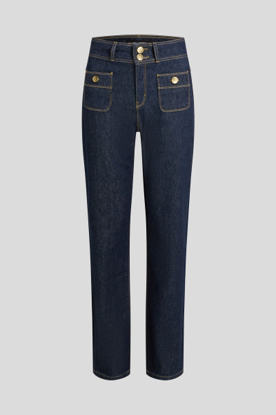 FARMER KARL LAGERFELD RETRO STRAIGHT DENIM PANTS - Kép 5
