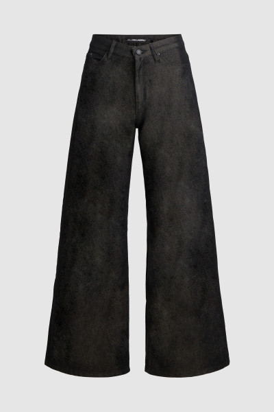 DŽÍNSY KARL LAGERFELD FASHION WIDE LEG DENIM PANTS - Fotografia č. 1