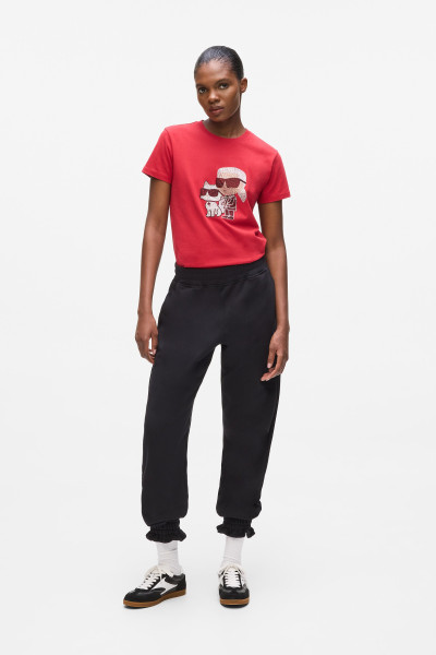 TRÉNINGNADRÁG KARL LAGERFELD IKON PATCH CINCHED SWEATPANTS - Kép 3