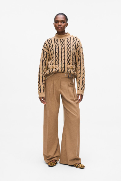 KALHOTY KARL LAGERFELD FLANNEL EVERYDAY PANTS - Fotografie č. 1