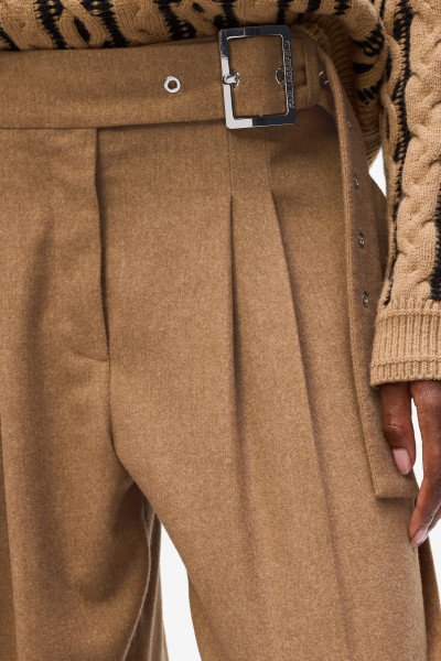 KALHOTY KARL LAGERFELD FLANNEL EVERYDAY PANTS - Fotografie č. 4