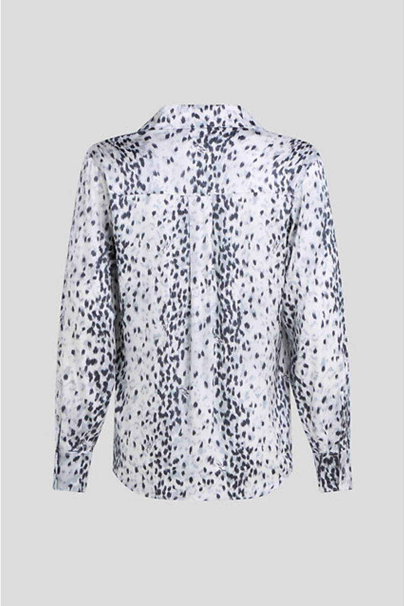 Blúzka Karl Lagerfeld Snow Leo Blouse Aop Karl Snow Leopard