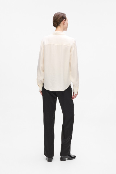 BLÚZKA KARL LAGERFELD LOGO JACQUARD FLUID BLOUSE - Fotografia č. 3